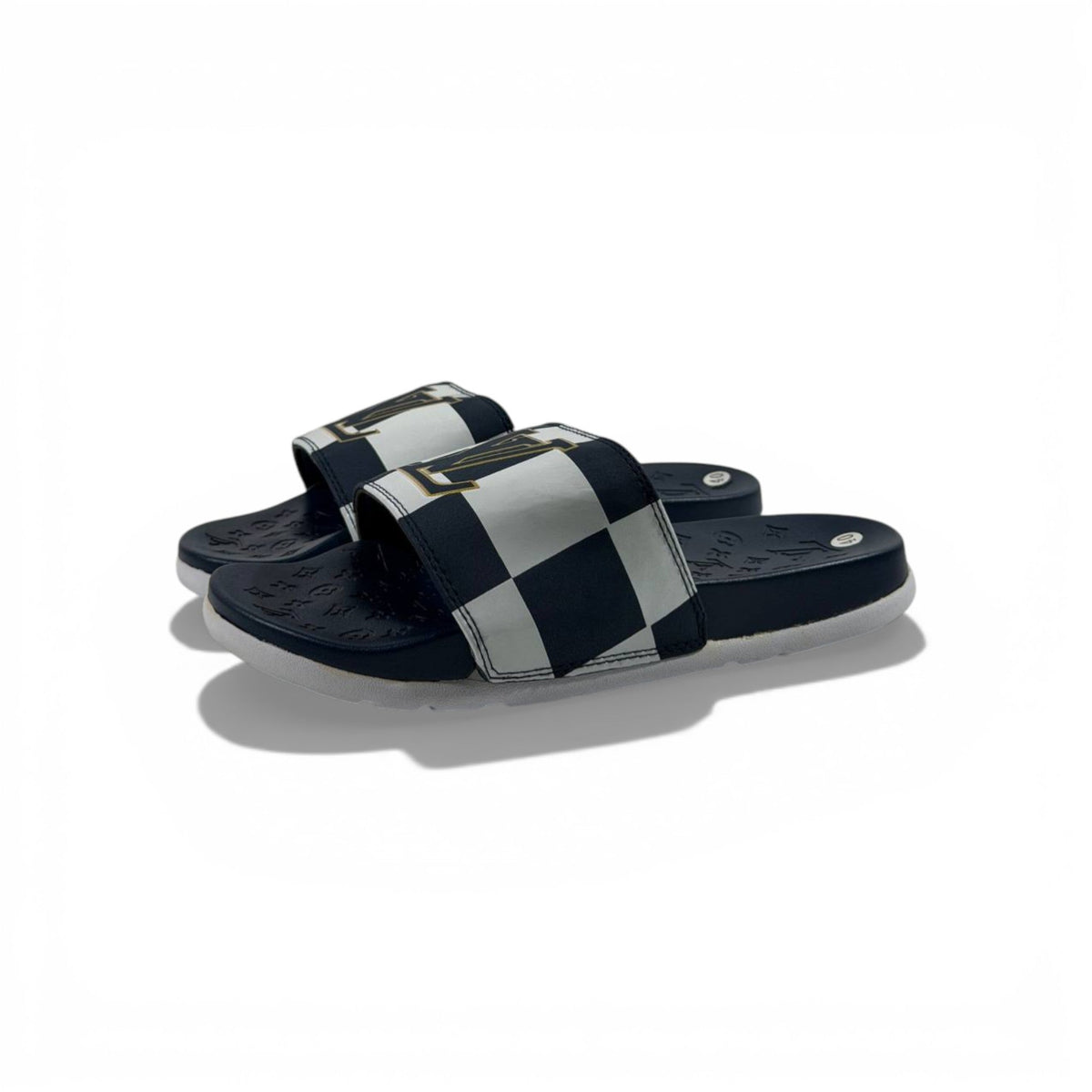 🔵 Louis Vuitton Slides – Damier Navy Edition 👑✨ - MASTERPIECE