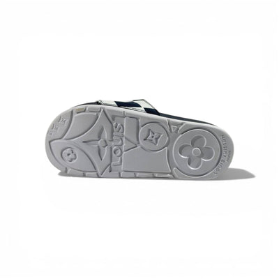 🔵 Louis Vuitton Slides – Damier Navy Edition 👑✨ - MASTERPIECE