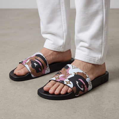 Louis Vuitton Slides – Monogram Camo Pink 🩴 - MASTERPIECE
