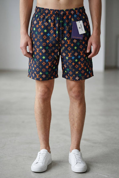 🌈 Louis Vuitton Style Monogram Swim Shorts – Multicolor Luxury Beachwear 🩳🔥 - MASTERPIECE