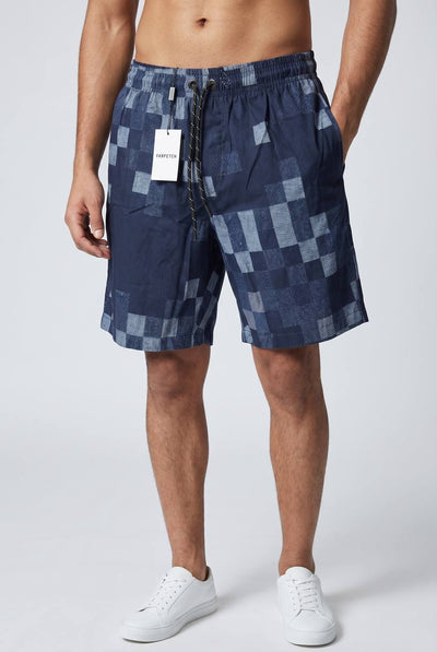 Louis Vuitton - Style Navy Damier Checkered Shorts 🩳 - MASTERPIECE