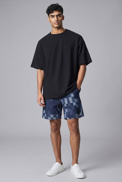 Louis Vuitton - Style Navy Damier Checkered Shorts 🩳 - MASTERPIECE