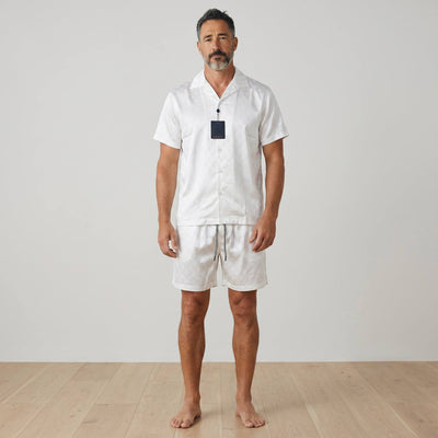 🤍 Louis Vuitton Style White Co - Ord Set – Monogram Luxury Summer Fit 👕🩳✨ - MASTERPIECE