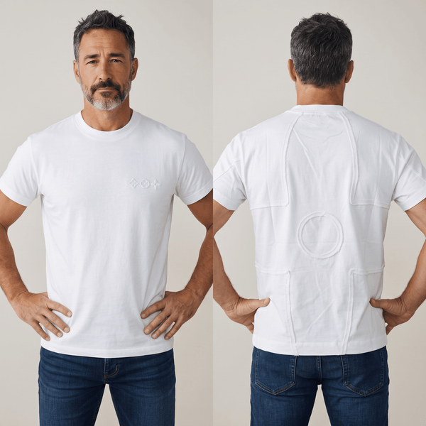 Louis Vuitton Textured Graphic T-Shirt – White