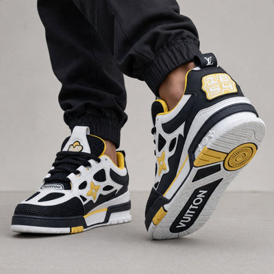Louis Vuitton Trainer – Black White Yellow - MASTERPIECE
