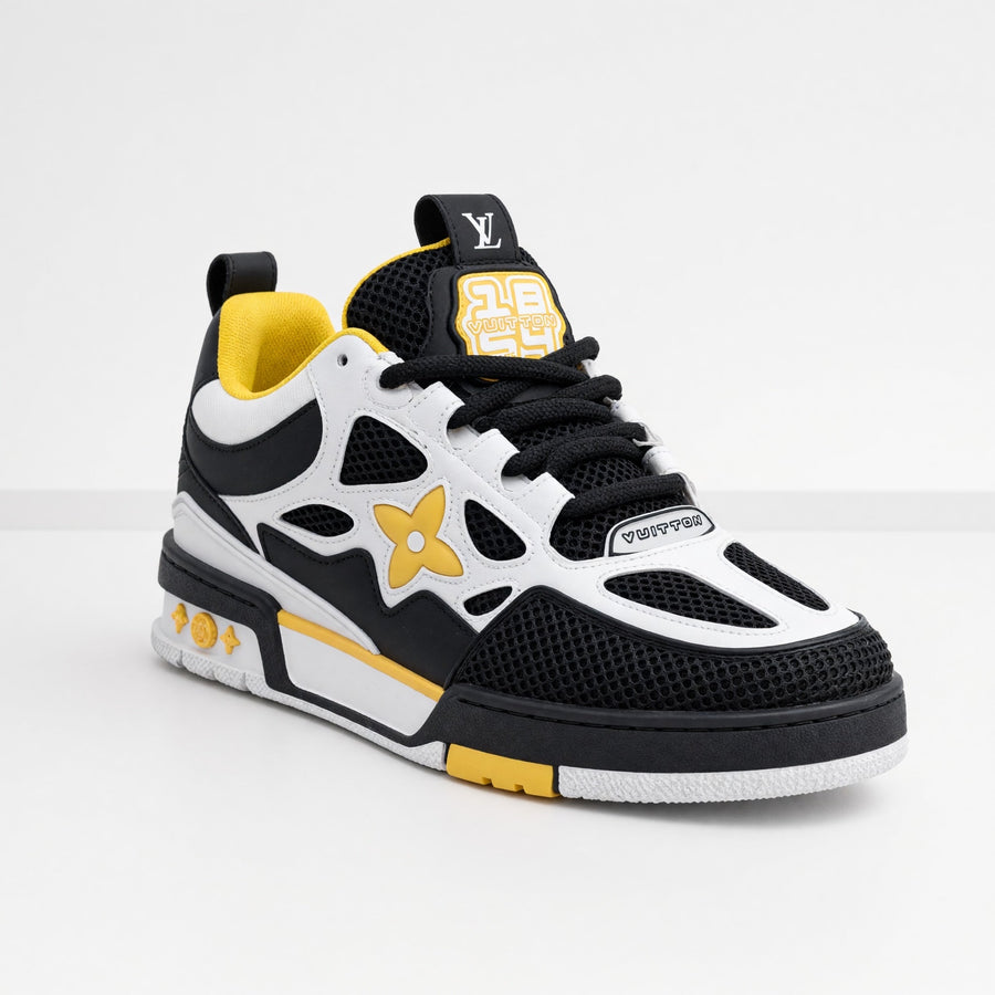 Louis Vuitton Trainer – Black White Yellow