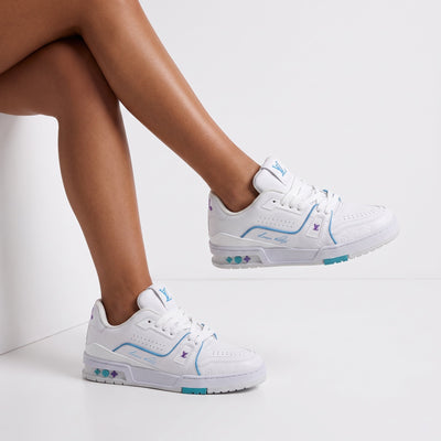 Louis Vuitton Trainer — White & Turquoise - MASTERPIECE