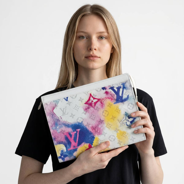 Louis Vuitton Watercolor Monogram Pochette 🎨🤍✨