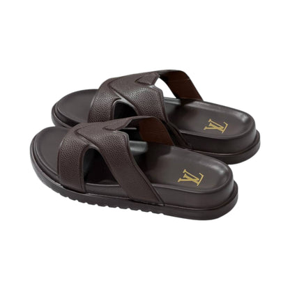🤎 Louis Vuitton Waterfront H Slides – Luxury Comfort in Every Step - MASTERPIECE