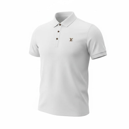 🤍 Louis Vuitton White Polo Shirt – Clean Luxury Essential 👕✨ - MASTERPIECE