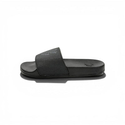 🖤✨ LV Inspired Slides – Black Luxury Minimal Edition - MASTERPIECE