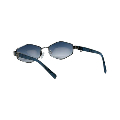 Marc Jacobs Blue Geometric Sunglasses 🕶️ | Gradient Lens Designer Eyewear - MASTERPIECE