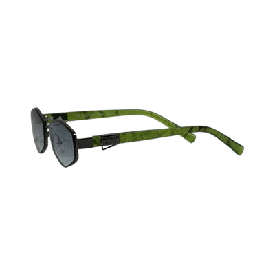 Marc Jacobs Green Geometric Sunglasses 🕶️ | Gradient Lens Designer Eyewear - MASTERPIECE