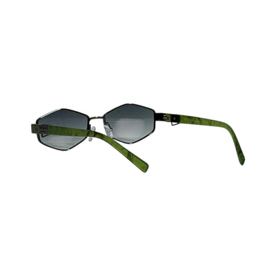 Marc Jacobs Green Geometric Sunglasses 🕶️ | Gradient Lens Designer Eyewear - MASTERPIECE