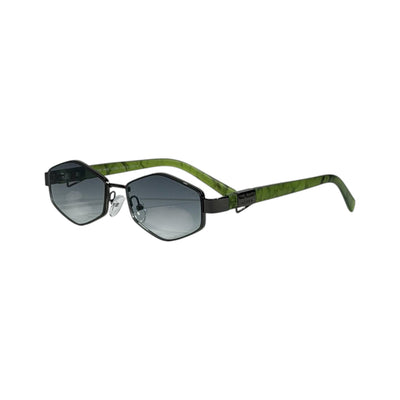 Marc Jacobs Green Geometric Sunglasses 🕶️ | Gradient Lens Designer Eyewear - MASTERPIECE