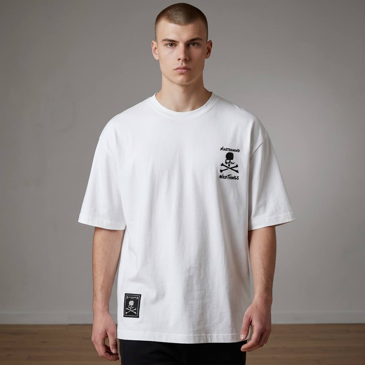 Mastermind Wild Things Oversized Tee – White Streetwear Edition 💀🔥 - MASTERPIECE