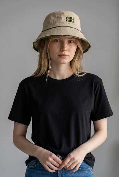 🤎 Miu Miu Beige Bucket Hat | Minimal Luxury Summer Essential 🪣 - MASTERPIECE