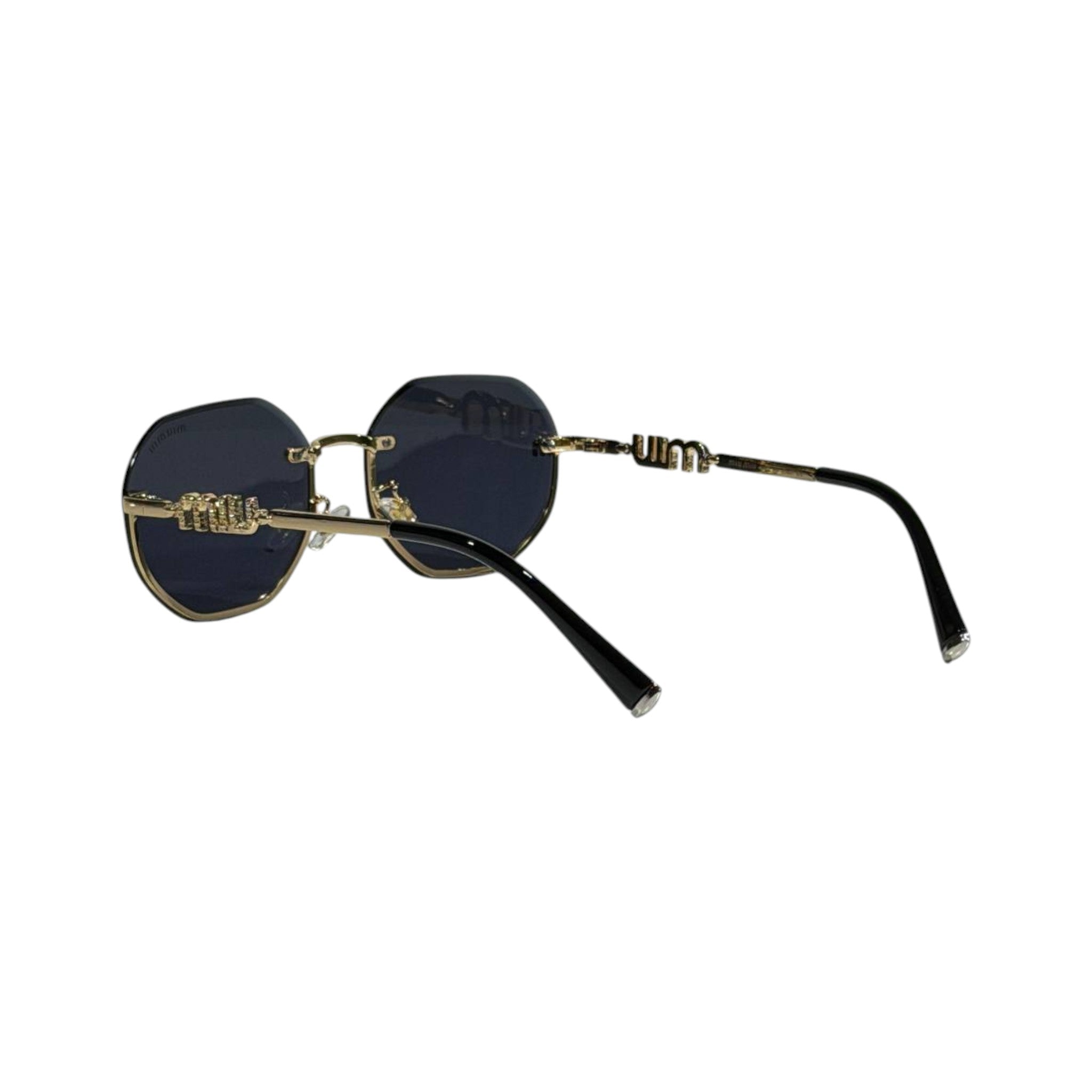 Miu Miu Black & Gold Sunglasses – Iconic Statement Luxury 🕶️✨ - MASTERPIECE