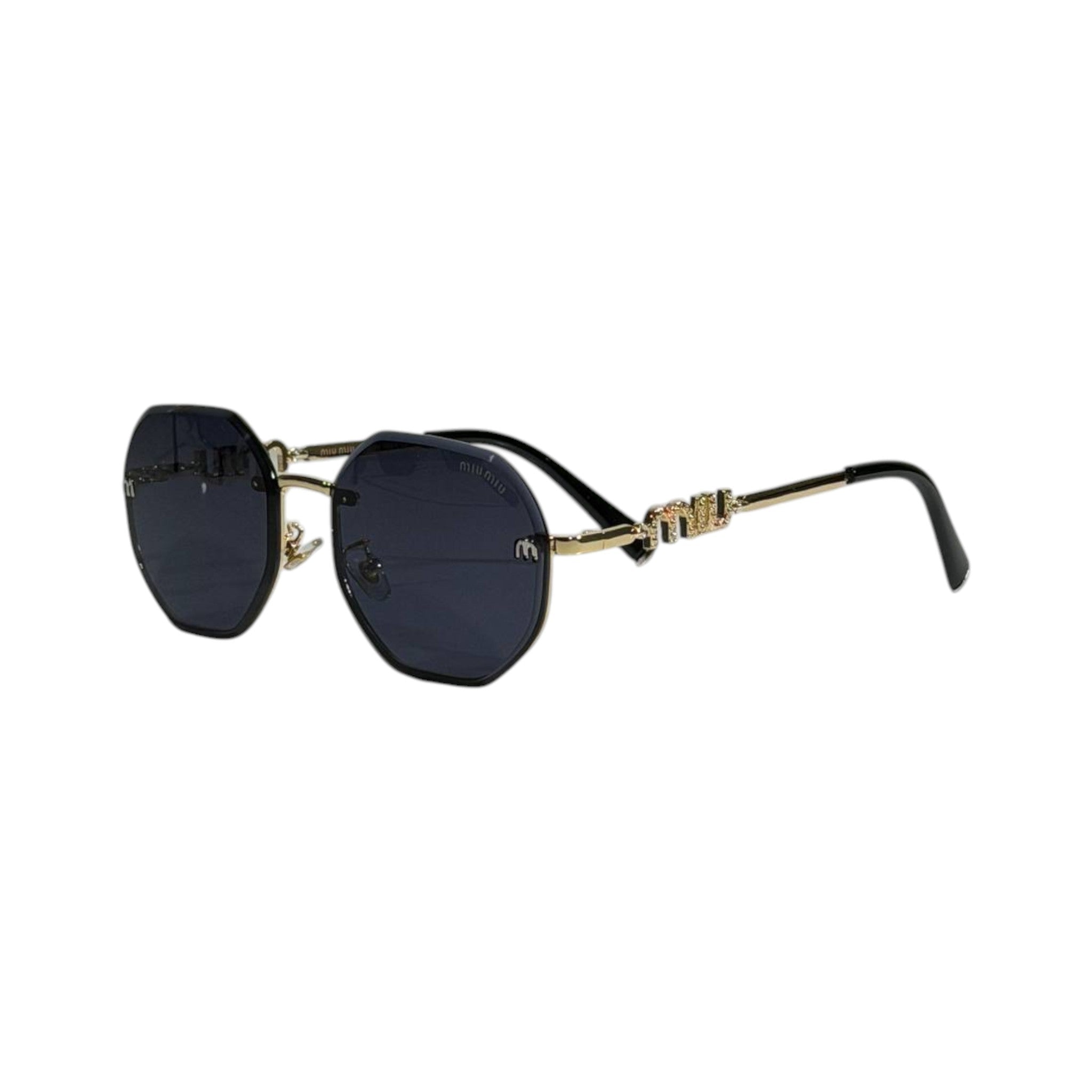Miu Miu Black & Gold Sunglasses – Iconic Statement Luxury 🕶️✨ - MASTERPIECE