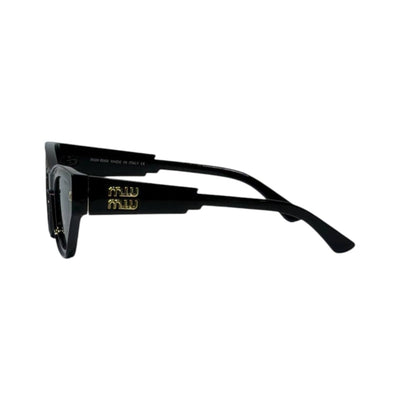 🕶️ Miu Miu Cat-Eye Sunglasses – Black & Gold Glam Edition ✨ - MASTERPIECE