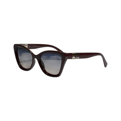 💎 Miu Miu Cat - Eye Sunglasses | Burgundy Frame & Gradient Lenses – Elegant Statement ✨ - MASTERPIECE