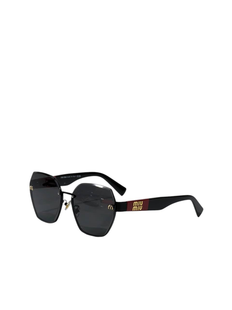 🕶️ Miu Miu Geometric Rimless Sunglasses – Bold Luxury & Contemporary Style ✨🖤 - MASTERPIECE