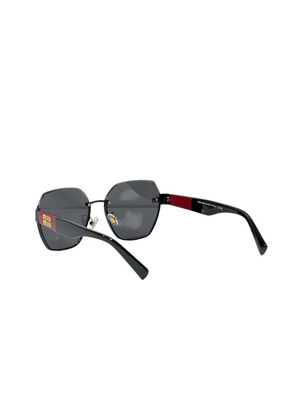 🕶️ Miu Miu Geometric Rimless Sunglasses – Bold Luxury & Contemporary Style ✨🖤 - MASTERPIECE