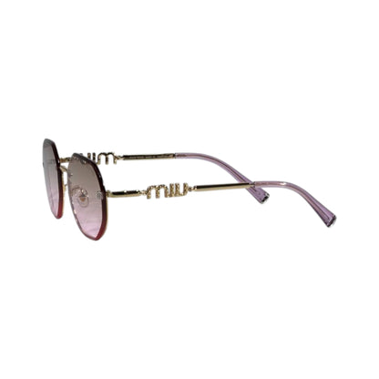Miu Miu Gold Hexagon Sunglasses – Pink Gradient Luxe 💗✨ - MASTERPIECE