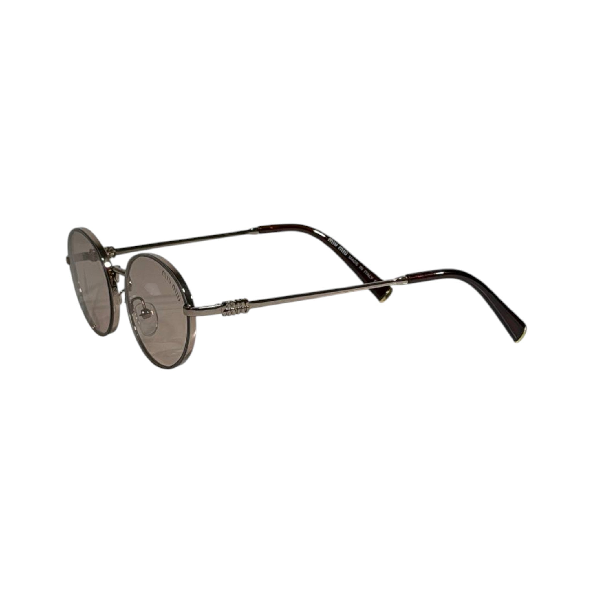 Miu Miu Gold Round Metal Sunglasses ✨🤎 Luxury Women Vintage Designer Shades - MASTERPIECE