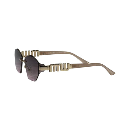 Miu Miu Inspired Geometric Sunglasses – Gold Statement Edition ✨🤎 - MASTERPIECE