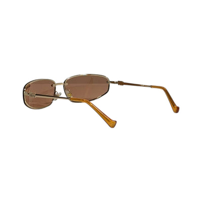 ✨ Miu Miu Rectangular Sunglasses | Gold Frame & Warm Brown Lenses 🤎 - MASTERPIECE