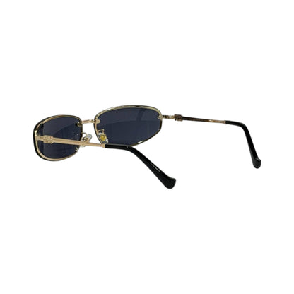 Miu Miu Rimless Black Sunglasses 🕶️ | Gold Frame Minimalist Eyewear - MASTERPIECE