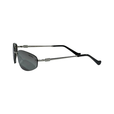 Miu Miu Rimless Silver Luxe Sunglasses – Minimal Chic Statement ✨🖤 - MASTERPIECE