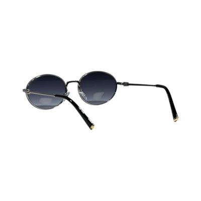 🕶️ Miu Miu Round Silver Sunglasses | Minimal Luxury Frame with Gradient Lenses ✨🤍 - MASTERPIECE