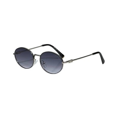 🕶️ Miu Miu Round Silver Sunglasses | Minimal Luxury Frame with Gradient Lenses ✨🤍 - MASTERPIECE