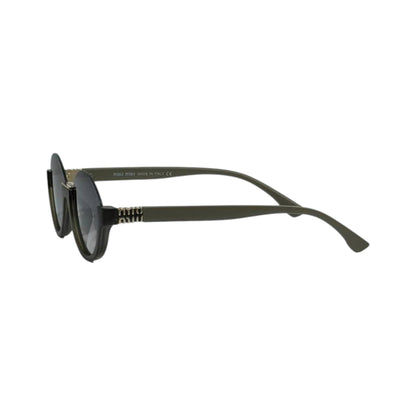 🟢 Miu Miu Round Sunglasses | Olive Green Frame & Gradient Lenses ✨ - MASTERPIECE