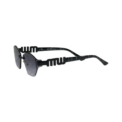 Miu Miu Shadow Rimless Geometric Sunglasses 🖤✨ Luxury Gradient Statement Shades - MASTERPIECE