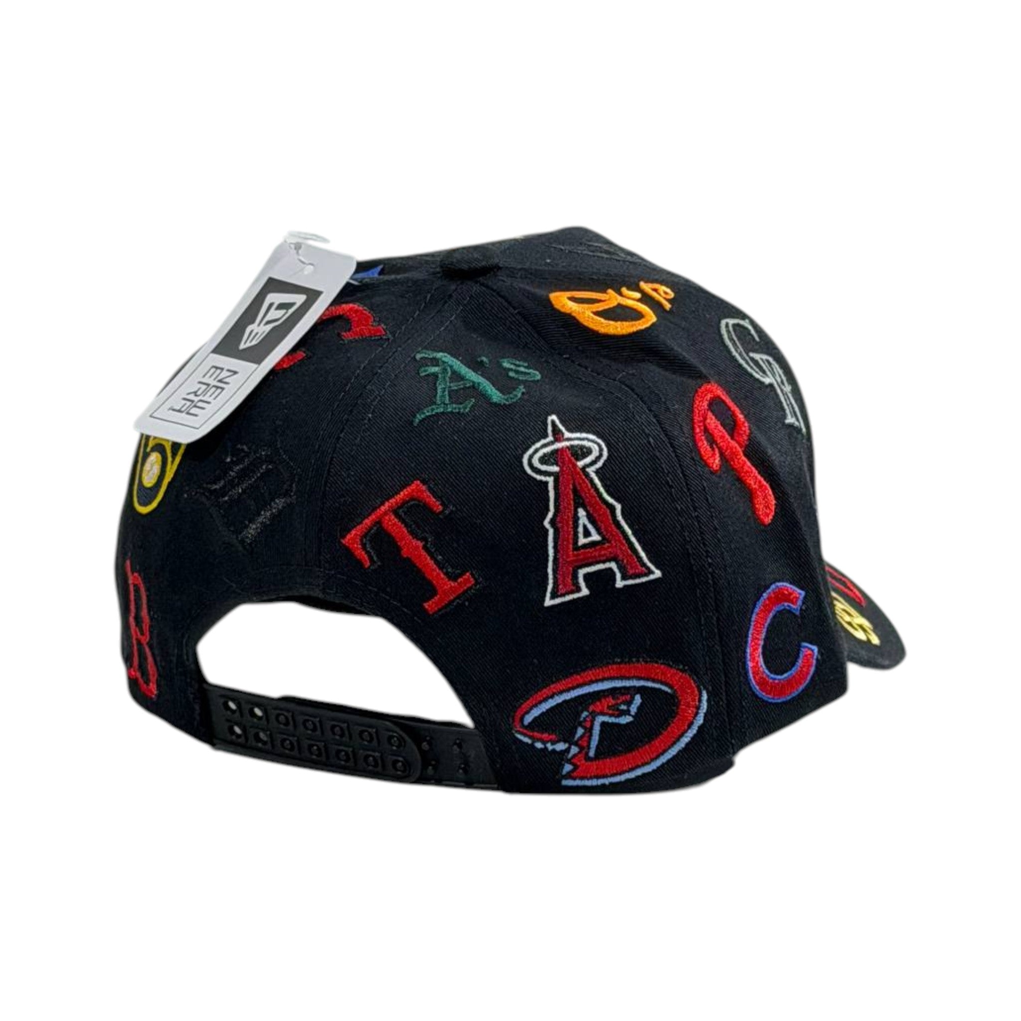 🧢 MLB Multi - Logo Black Cap | Bold Patch Streetwear Statement 🔥⚾ - MASTERPIECE