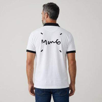 MM6 Maison Margiela Zip Polo Shirt – White & Black Edition 🤍🖤 - MASTERPIECE