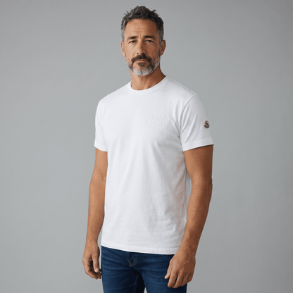Moncler Archive 1952 T-Shirt – White Minimal Logo Edition 🤍✨ | Premium Luxury Basic Tee - MASTERPIECE
