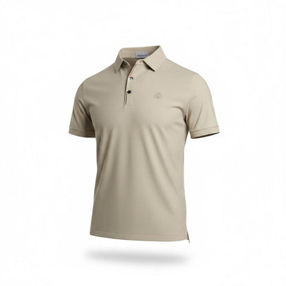 🤍 Moncler Beige Polo Shirt – Refined Minimal Luxury 👕✨ - MASTERPIECE