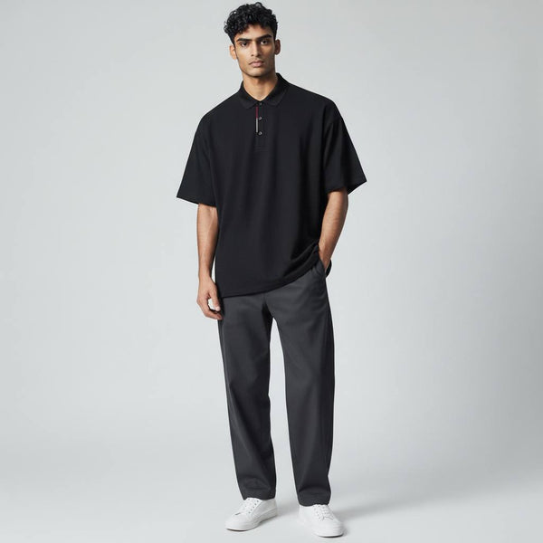 🖤 Moncler Black Polo Shirt – Clean Sport-Luxury Essential 👕🔥
