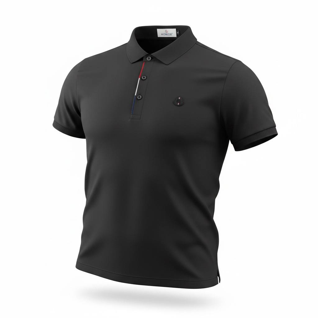🖤 Moncler Black Polo Shirt – Clean Sport - Luxury Essential 👕🔥 - MASTERPIECE