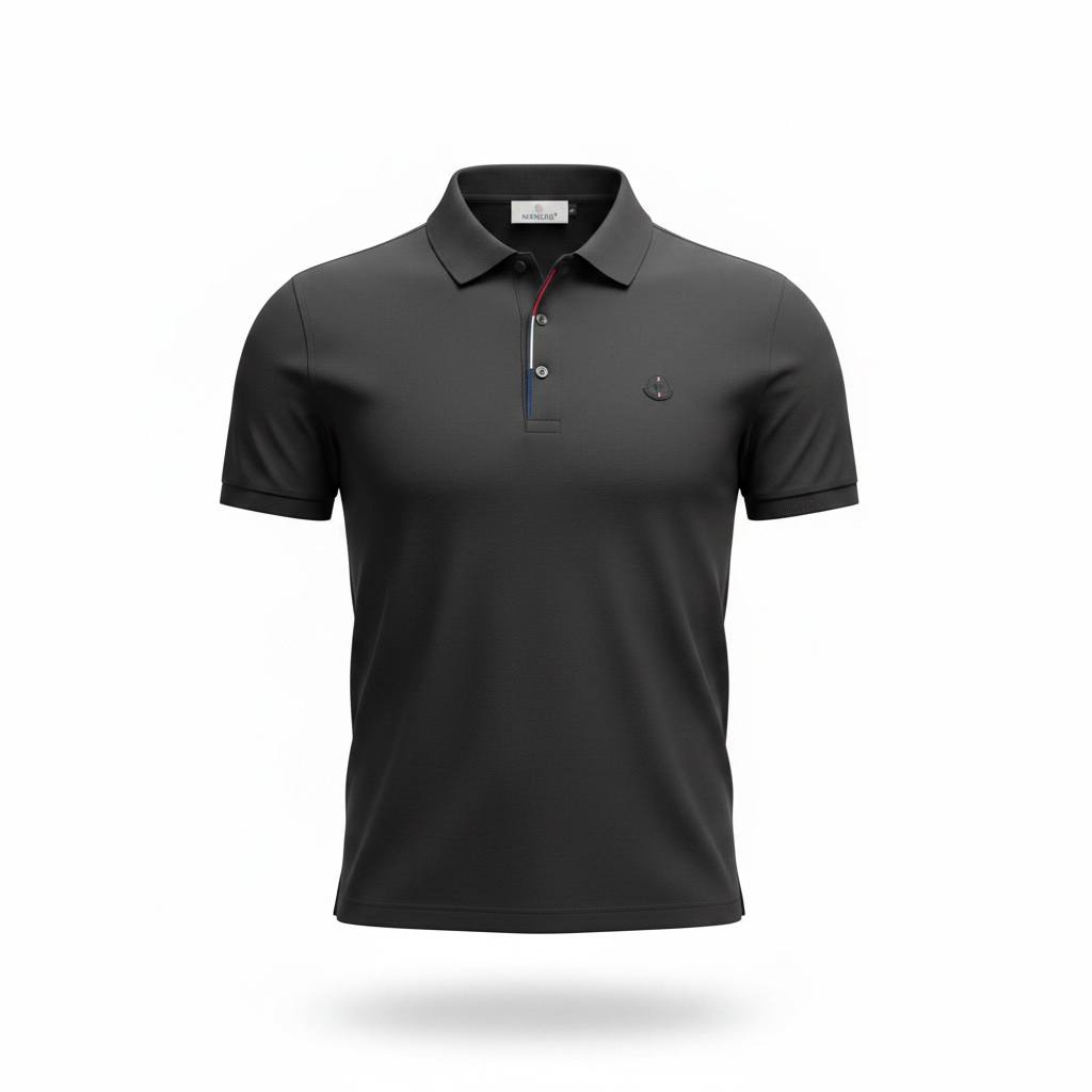 🖤 Moncler Black Polo Shirt – Clean Sport - Luxury Essential 👕🔥 - MASTERPIECE