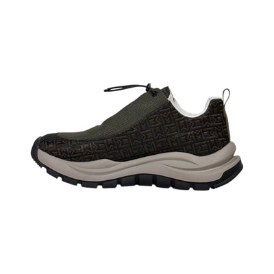 🤎 Moncler Monaco Brown Patterned Sneakers 👟✨ - MASTERPIECE