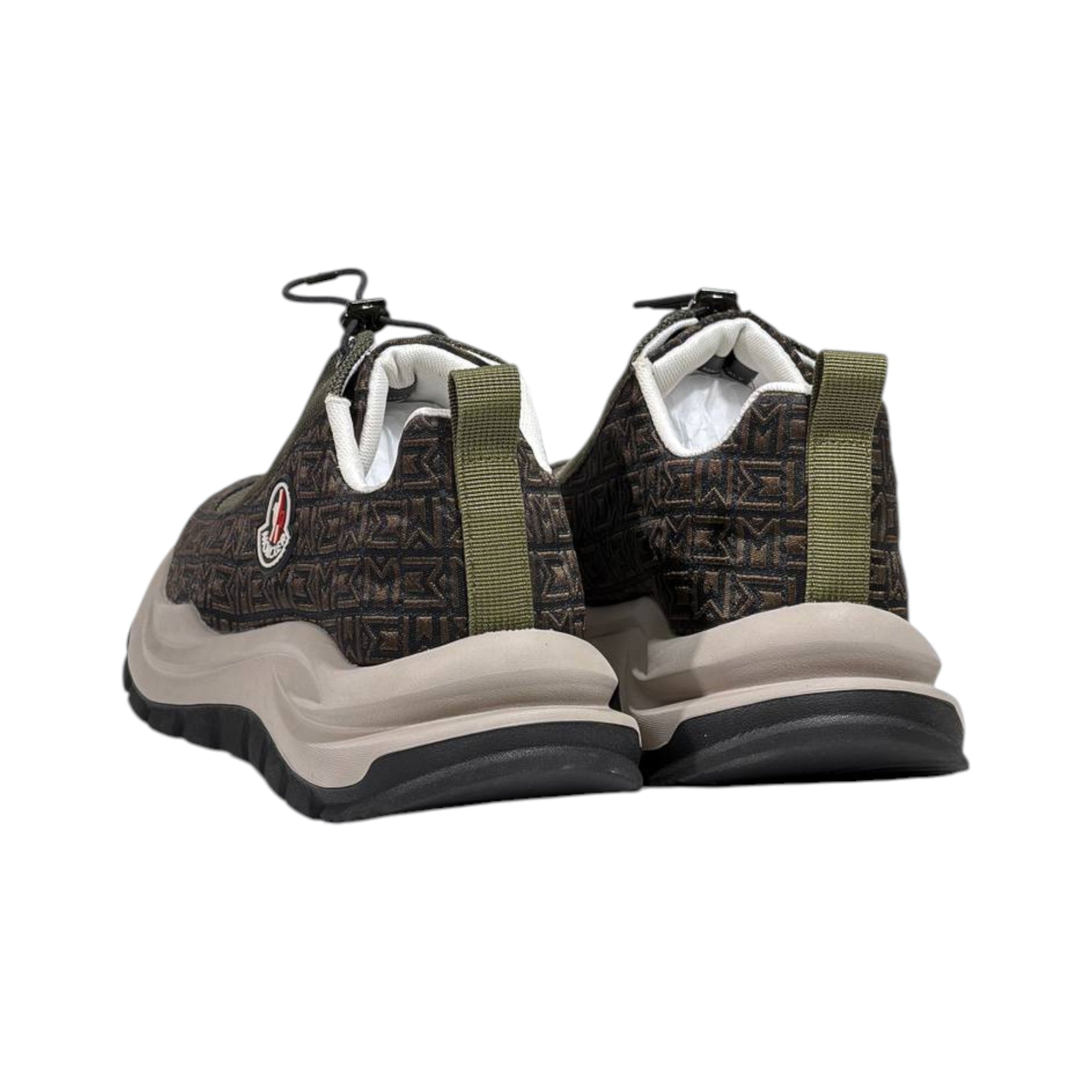 🤎 Moncler Monaco Brown Patterned Sneakers 👟✨ - MASTERPIECE