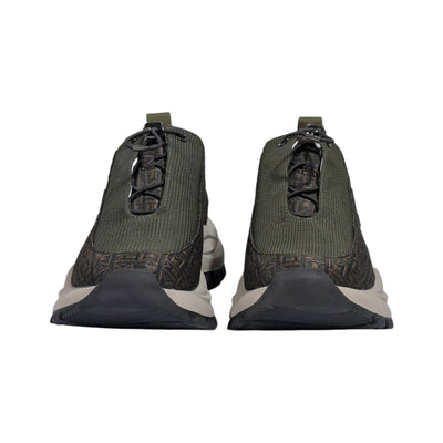 🤎 Moncler Monaco Brown Patterned Sneakers 👟✨ - MASTERPIECE