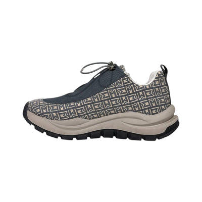 🤍 Moncler Monaco Grey Patterned Sneakers 👟✨ - MASTERPIECE