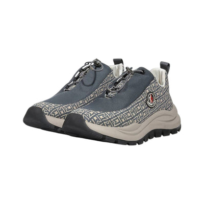 🤍 Moncler Monaco Grey Patterned Sneakers 👟✨ - MASTERPIECE