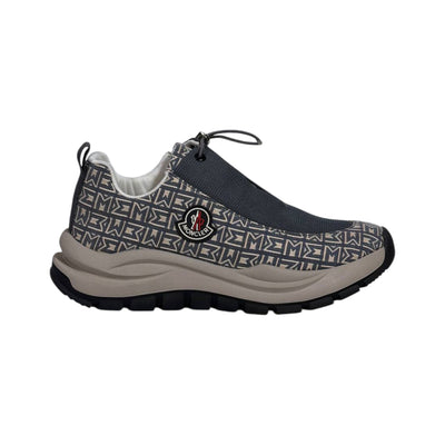 🤍 Moncler Monaco Grey Patterned Sneakers 👟✨ - MASTERPIECE